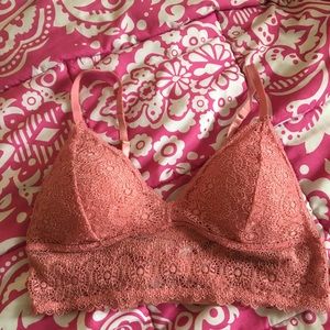 Daisy Fuentes Pink Long-Line Bralette